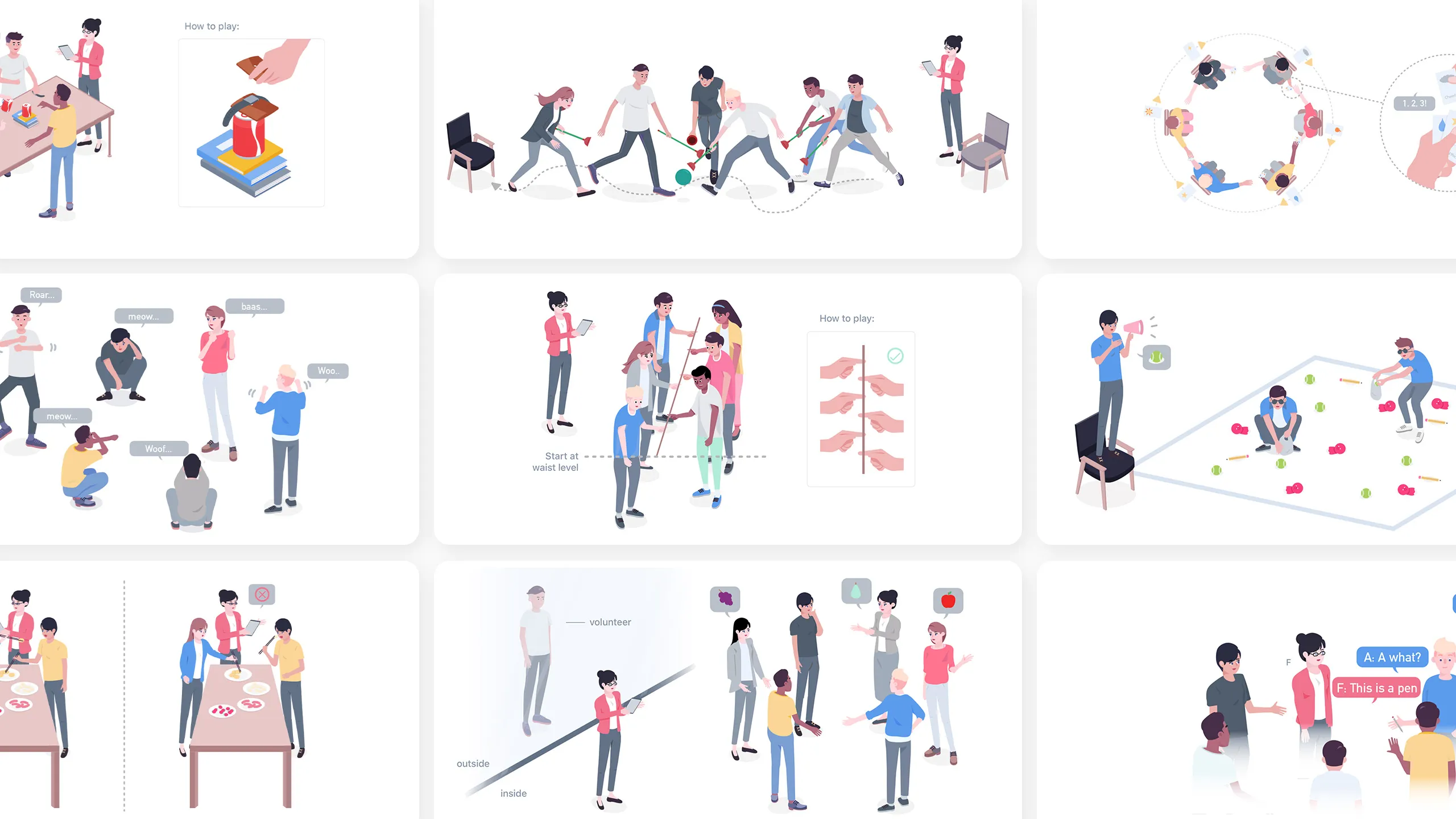 Illustrations of workshop programme