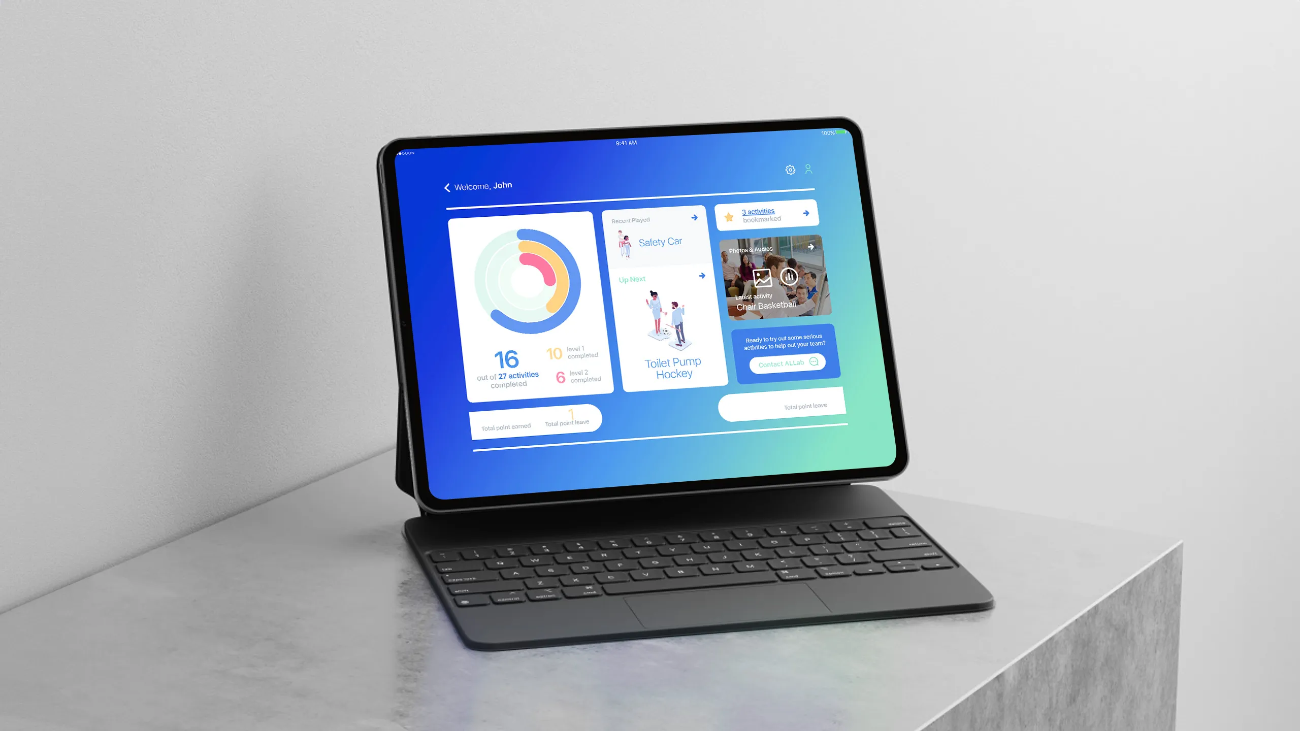 A device showing Facilitation Tool interface